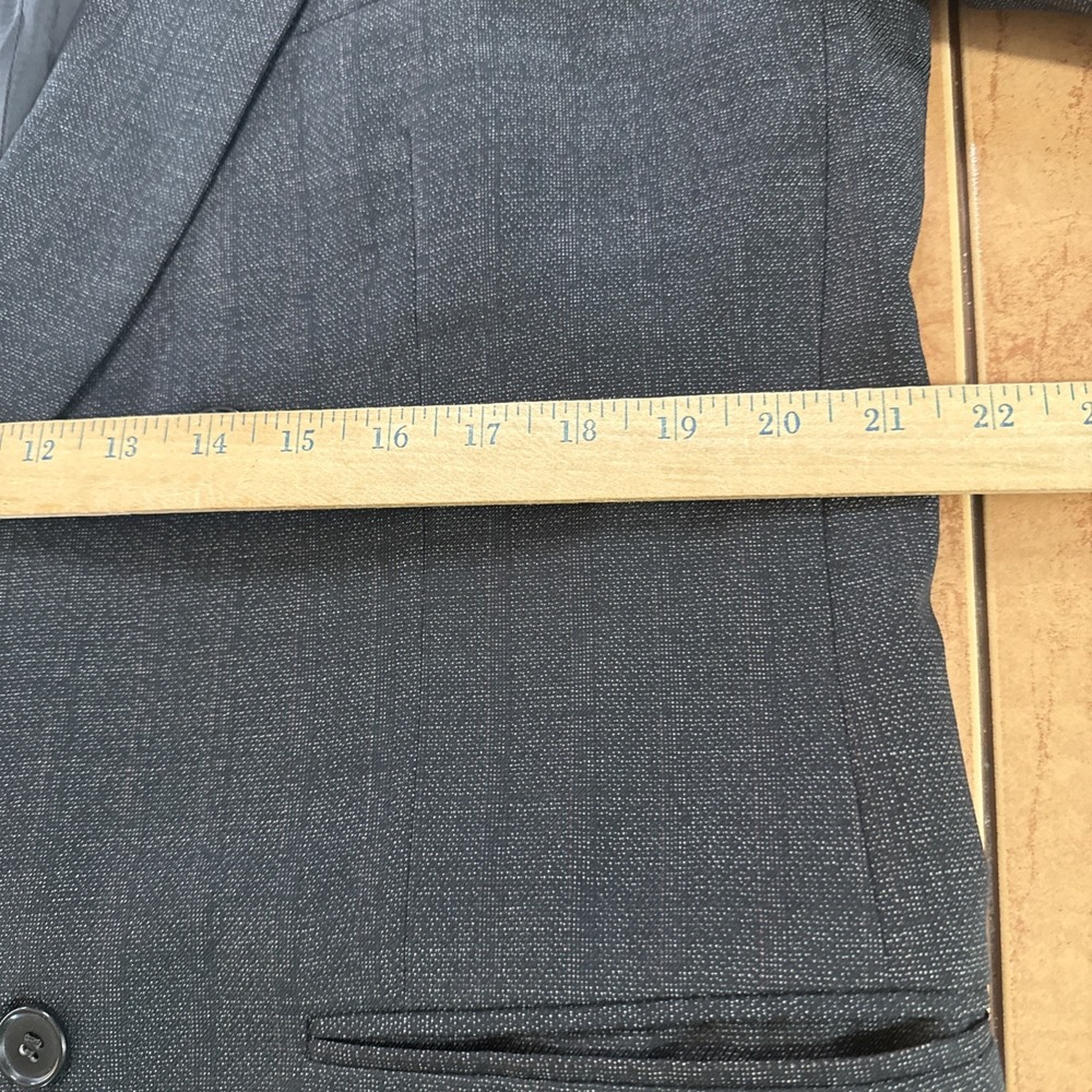 Vintage Antonio Parillo Black Wool Double Breasted Suit Sz 42R Pants 38 x 30 - Picture 9 of 16